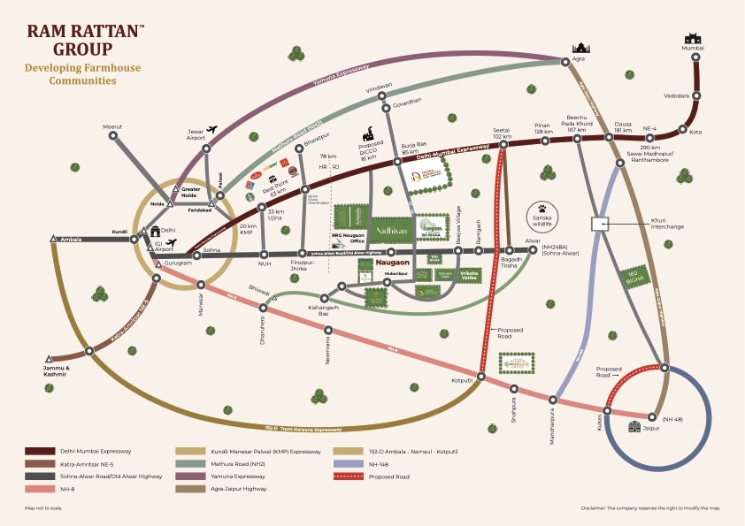 Official Ram Rattan Group Naugaon Regional Connectivity Map